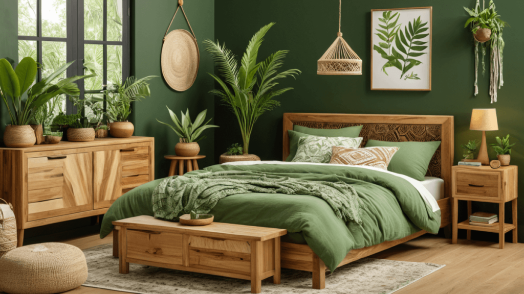 10 Gorgeous Green Boho Bedroom Ideas for a Serene Sanctuary