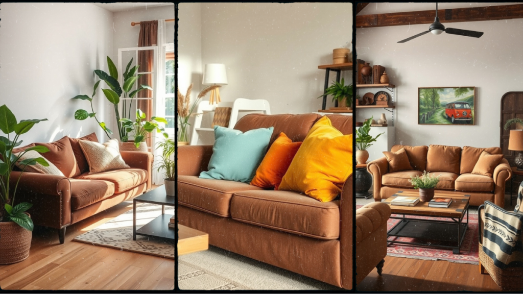 13 Chic Living Room Decor Ideas to Elevate Your Brown Couch