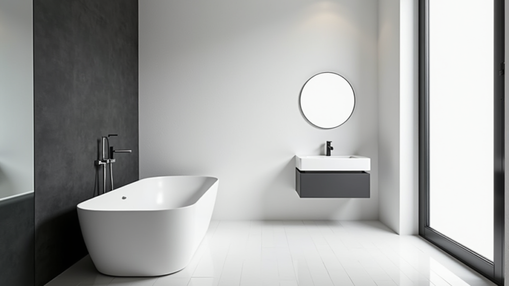 Tips for a Black & White Bathroom